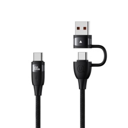 SJ654   Cable de Datos U85  USB A / USB C a Tipo C  100 W  1.2M  Negro  USAMS