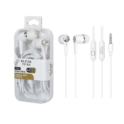 Manos Libres Stereo BLOOX TO GO Free3   3 5mm  Blanco (Intrauditivo)  Universal