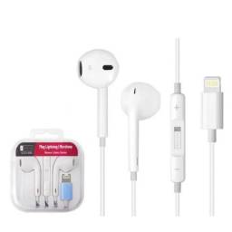 Manos Libres Stereo ROCA TO GO   Lightning  Blanco (tipo iPhone)  Universal