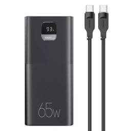 CD185 - PB68   Power Bank 30.000mAh  65W  PD3.0 + QC3.0  Cable Tipo C a Tipo C PD 100W  Negro  USAMS