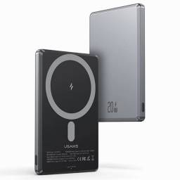 Power Bank Magntico 5.000mAh   Carga Inalmbrica  PD20W  Gris  CD220 - PB73 USAMS