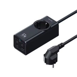 Adaptador Carga Rpida 67W   4 Puertos 3 USB C+1U Socket  1.5M  CC225  USAMS