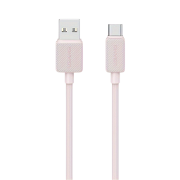 Cable de Datos USB A a USB C SJ698   3A  3M  Rosado  USAMS