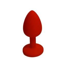 Plug Anal Chico Joya Silicona   Rojo  YS-BE220-4 Adultos