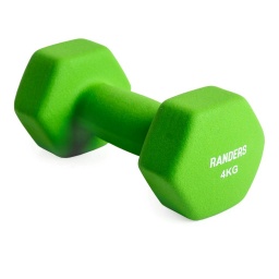 Mancuerna Recubierta de Neopreno 4Kg   Verde (ARG-MNPR-004) Randers