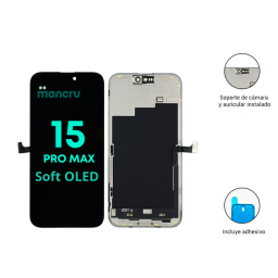 Display Apple iPhone 15 Pro Max (Soft OLED) Comp. Negro