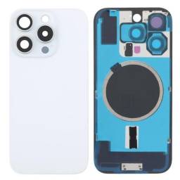Tapa de Batera Apple iPhone 16 Pro Max cMarco   cLens de Cmara  Blanco  NASAN (sin garanta  sin devolucin)