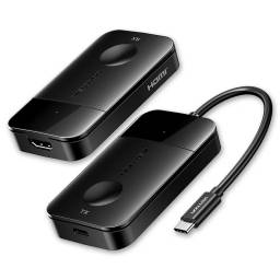 Transmisor y Receptor Inalmbrico   USB-C a HDMI  4K HD  0 15M  Negro  ADOBB  Vention