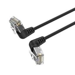 Cable de Red Flat Cat.6   1M  Negro  IBOHF  Vention