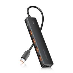HUB USB-C a USB-A 3.2 Gen 2 x 4 + USB C 10G   0.15M  Negro  CHJBB  Vention