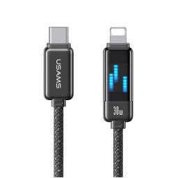Cable de Datos Meteor Series SJ743   USB C a Lightinig  30W  1.2M  Gris  USAMS