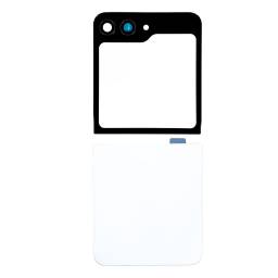 Tapa de Batera Samsung F731Z Flip-5   cLens de Cmara  Blanco (sin garanta  sin devolucin)
