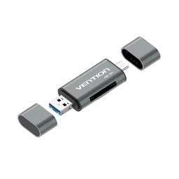 Lector de tarjetas SDTF USB CUSB 3.0Micro USB   Gris  CCHH0  Vention