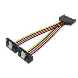 Cable Divisor SATA 15P 90 a 2*15P   Macho/Hembra  0.15M  KDBBB Vention