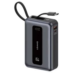 Power Bank cPantalla LCD   20.000mAh  65W  Cable Tipo C  Gris CD243 USAMS