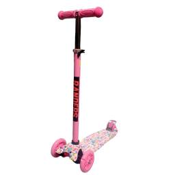 Monopatin Sky Riders para Nios (ROD-8800)   3 Ruedas cLuces  Rosado  Tinok