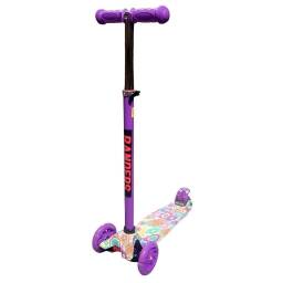 Monopatin Sky Riders para Nios (ROD-8800)   3 Ruedas cLuces  Lila  Tinok