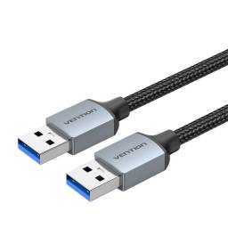 Cable USB 3.0-A Forrado   MachoMacho  1.5M  Gris  CTSHG  Vention
