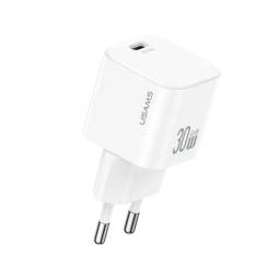 Cargador Pared   30W USB C GaN  Carga Rpida  Blanco  CC262  USAMS