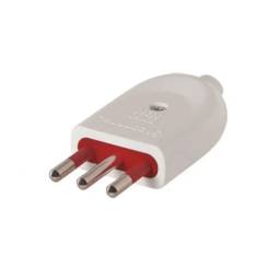 Ficha Contactum cTierra   10A  Blanco  Conatel