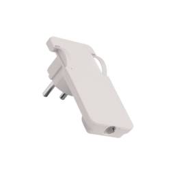 Ficha Plana Schuko   16A  250V  Blanco  Conatel