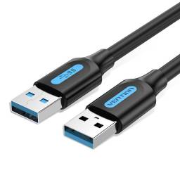 Cable USB-A 3.0   Macho/Macho / 0.5M / Negro  CONBD  Vention