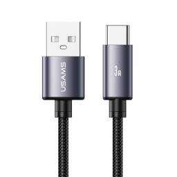 Cable de Datos USB A a USB C SJ767   3A  18W  1.2m  Gris  USAMS