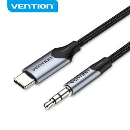 Cable USB-C a 3.5mm   Macho/Macho / 1.5M / Plateado  BGKHG  Vention
