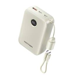 Power Bank   20000mAh / 22.5W / LCD / Cable USB-C a USB-C / Beige  FKBN0-C  Vention