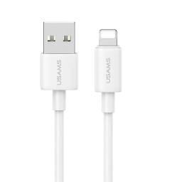 Cable de Datos USB A a Lightning SJ709   2.4A  1M  Blanco  USAMS