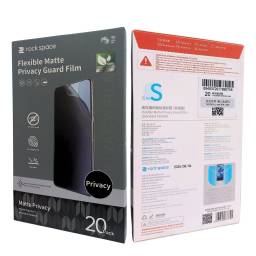 (S) Pack 20 L�minas Hydrogel Matte Privacidad   Superior - Tama�o S  180FY-01Y  Rock Space 6941402777784