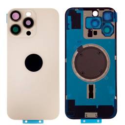 Tapa Trasera Apple iPhone 16 Pro Max cLens y Marco Dorado (sin garant�a  sin devoluci�n)