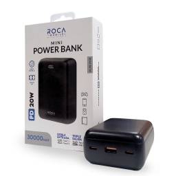 Power Bank ROCA Mini RC-PB-P9/30   30.000mAh  20W  Entrada: 2 Tipo C / Salida: USB + Tipo C