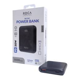 Power Bank ROCA Mini RC-PB-P9/5   5.000mAh  20W  Entrada: Tipo C / Salida: USB + Tipo C