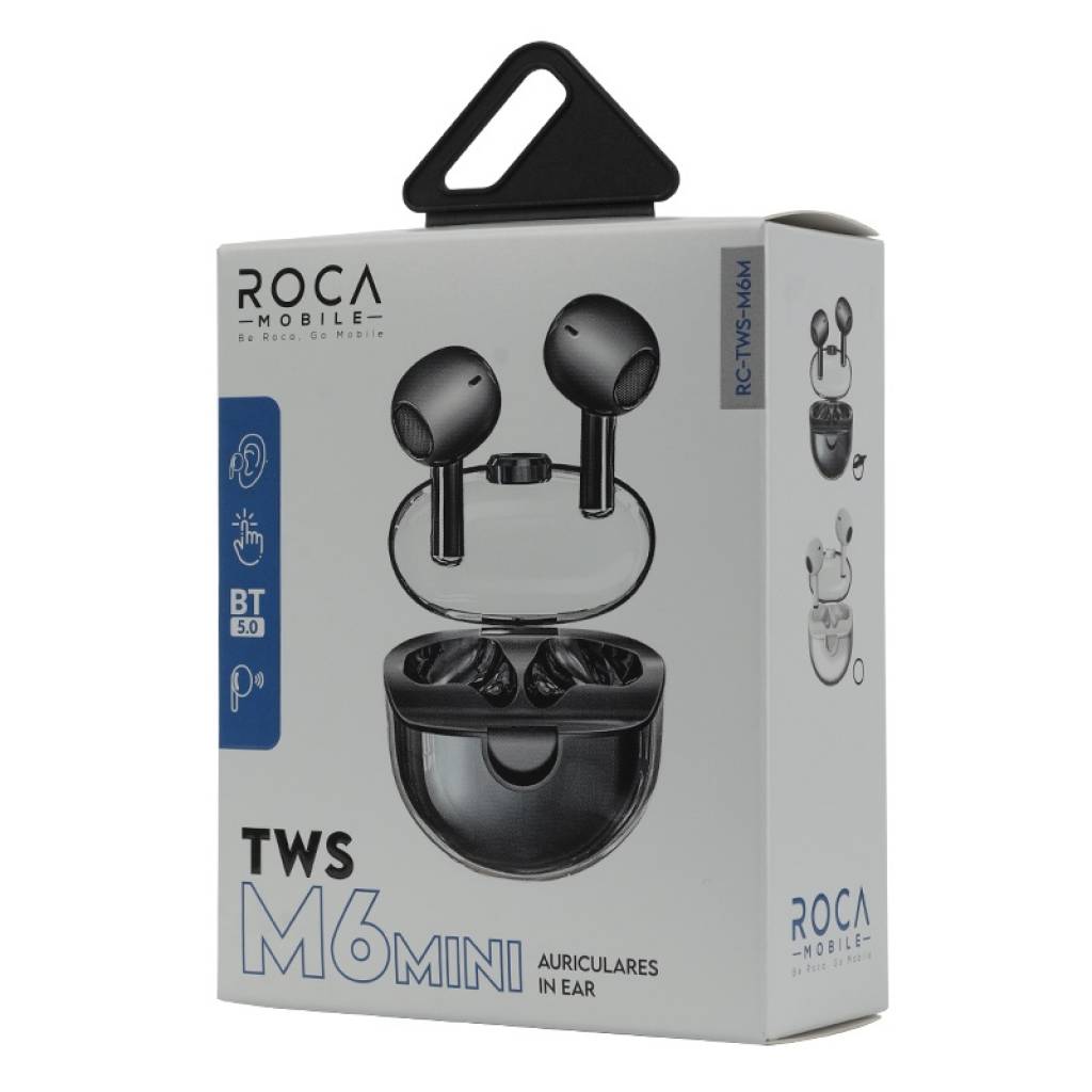 Auricular inalámbrico Bluetooth TWS Roca R6P – Toto Celulares Tacuarembó