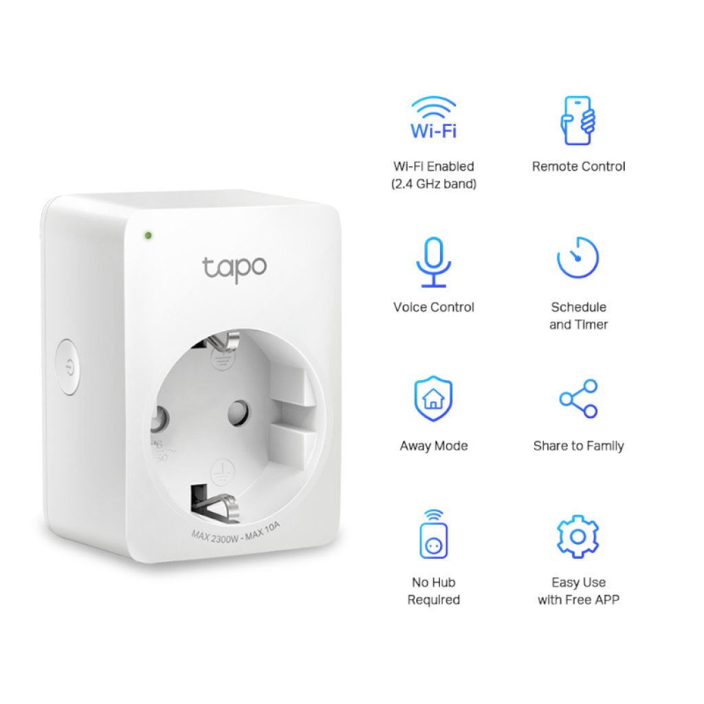 Smart Plug TP-LINK TAPO P100 Mini (1 pack) TP-LINK